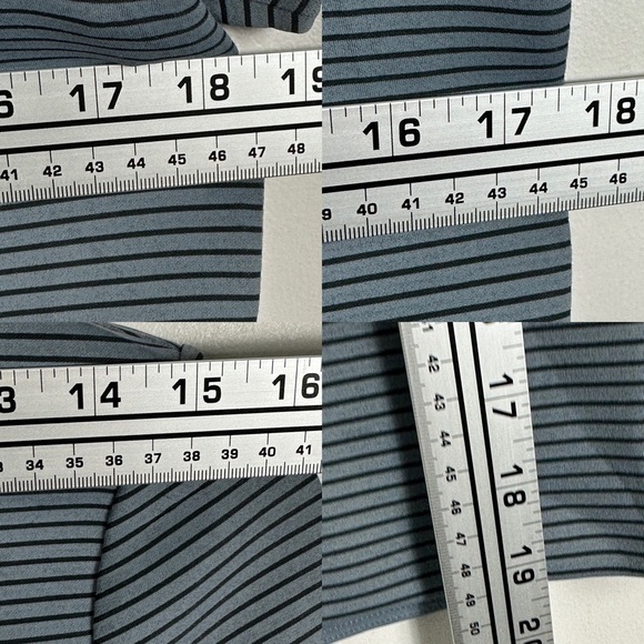 Lululemon Shaped Short Sleeve Tee Size‎ 6 Crew Neck Sterling Blue Thick T-Shirt - Picture 8 of 10